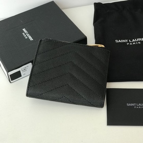 Сумка для мелочи Saint Laurent с двумя складками, импортная мелка