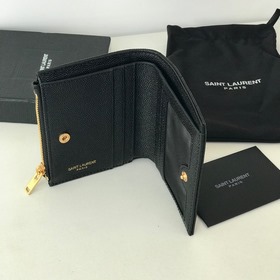 Сумка для мелочи Saint Laurent с двумя складками, импортная мелка