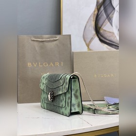 Сумка через плечо Bulgari, новая серия из змеиной кожи, артикул： 