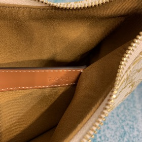 CELINE Сумка из парусины, белая с узором 61% пропитанная холст,