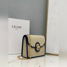 CELINE Джинсовая сумка через плечо из кожи Ткань, окантовка из о