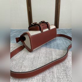 CHLOE Новая мини-сумка из хлопчатобумажной ткани/водяной кожи Сп