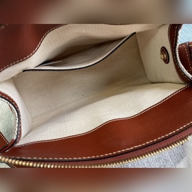 CHLOE Новая мини-сумка из хлопчатобумажной ткани/водяной кожи Сп