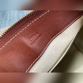 CHLOE Новая мини-сумка из хлопчатобумажной ткани/водяной кожи Сп