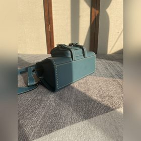 CHLOE Новая модель мини-сумки из хлопкового полотна/водяной кожи