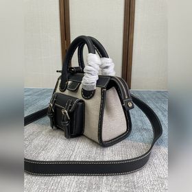 CHLOE Новая мини-сумка из хлопкового полотна/водяной кожи Способ 