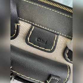CHLOE Новая мини-сумка из хлопкового полотна/водяной кожи Способ 