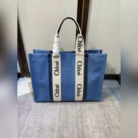CHLOE  woody Tote, ограниченная серия в цвете «полуночный синий
