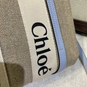 CHLOE Сумка-тоут из льняного полотна и гладкой кожи В ходе реформ