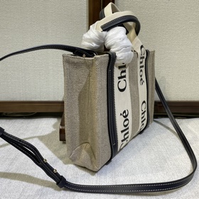 CHLOE Сумка-тоут из льняного полотна и гладкой кожи В ходе реформ