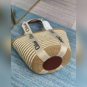 CHLOE  Большая сумка-корзина Woody С лентой Woody Ручная и плече