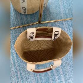 CHLOE  Большая сумка-корзина Woody с лентой Woody Ручка для носк