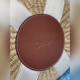CHLOE  Большая сумка-корзина Woody с лентой Woody Ручка для носк