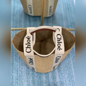 CHLOE  Большая сумка-корзина Woody с лентой Woody Ручка для носк