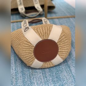 CHLOE  Большая сумка-корзина Woody с лентой Woody Ручка для носк