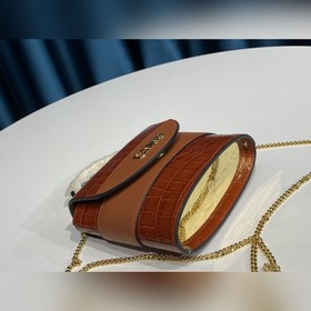 CHLOE  Маленькая сумка ABY LOCK с тиснением под кожу крокодила, 