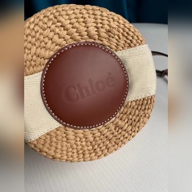 CHLOE Новая сумка из плетеного ротанга Small Woody Basket Малень