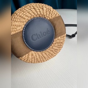 CHLOE Новая сумка из плетеного ротанга Small Woody Basket Малень