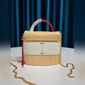 CHLOE Маленькая сумка ABY LOCK из тельневой кожи с тиснением под