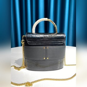 CHLOE  Маленькая сумка ABY LOCK с тиснением под кожу крокодила, 