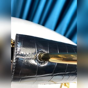 CHLOE  Маленькая сумка ABY LOCK с тиснением под кожу крокодила, 