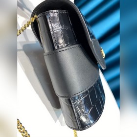 CHLOE  Маленькая сумка ABY LOCK с тиснением под кожу крокодила, 