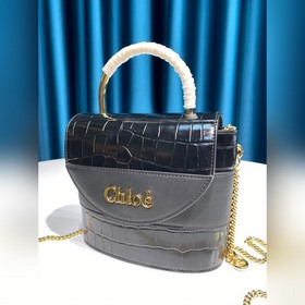 CHLOE  Маленькая сумка ABY LOCK с тиснением под кожу крокодила, 