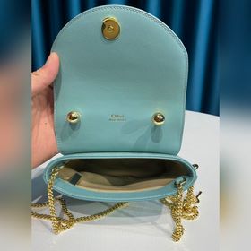 CHLOE  Маленькая сумка ABY LOCK с тиснением под кожу крокодила, 