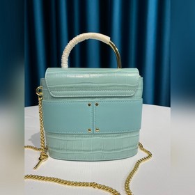 CHLOE  Маленькая сумка ABY LOCK с тиснением под кожу крокодила, 