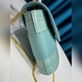 CHLOE  Маленькая сумка ABY LOCK с тиснением под кожу крокодила, 