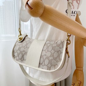 Coach Модель： C0721 23 Классическая сумка с логотипом из ткани 