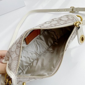 Coach Модель： C0721 23 Классическая сумка с логотипом из ткани 