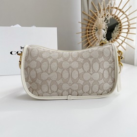 Coach Модель： C0721 23 Классическая сумка с логотипом из ткани 