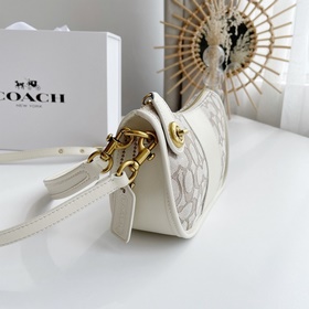 Coach Модель： C0721 23 Классическая сумка с логотипом из ткани 