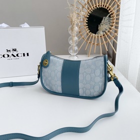 Coach Модель： C0721 23 Классическая сумка с логотипом из ткани 