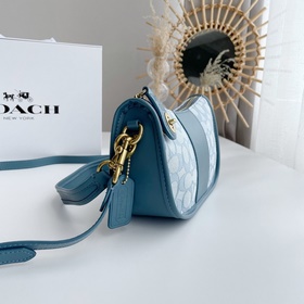 Coach Модель： C0721 23 Классическая сумка с логотипом из ткани 