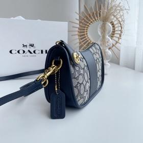 Coach Артикул： C0721 23 Классическая сумка с логотипом из ткани