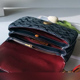Сумка Coach через плечо Модель： 3630  Серия Chambray в стиле рет
