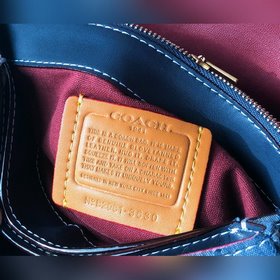 Сумка Coach через плечо Модель： 3630  Серия Chambray в стиле рет