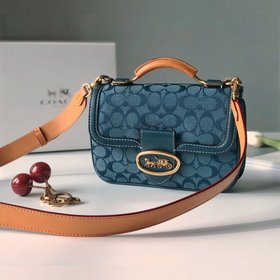 Сумка Coach через плечо Модель： 3630  Серия Chambray в стиле рет
