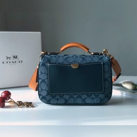 Сумка Coach через плечо Модель： 3630  Серия Chambray в стиле рет