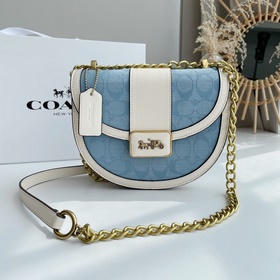 Coach Модель： C4694 Новейшая модель сумки-седла, полукруглая сум