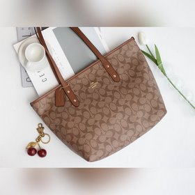 Coach Женская сумка F58292 Классическая сумка с логотипом C из П