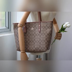 Coach Женская сумка F58292 Классическая сумка с логотипом C из П