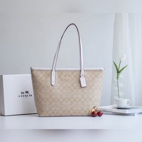 COACH Классическая сумка с логотипом виде буквы C из ПВХ с кожан