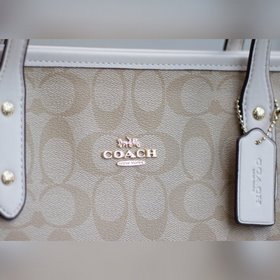 COACH Классическая сумка с логотипом виде буквы C из ПВХ с кожан