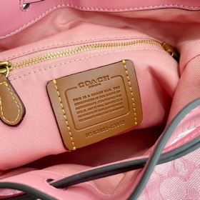Coach Модель： C3852 Новая сумка-бакет из парусины с логотипом. С