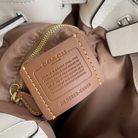 Coach Модель： C3853 Новая сумка-ведро из парусины с логотипом, с