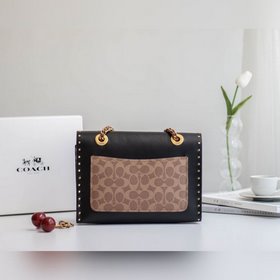 Coach parker Женская сумка 29416 Сумка с цепочкой и змеиной тек