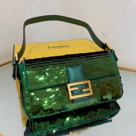 FENDI 97 Большая сумка с вышитыми золотыми металлическими пайет